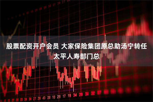 股票配资开户会员 大家保险集团原总助汤宁转任太平人寿部门总
