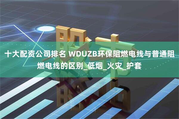 十大配资公司排名 WDUZB环保阻燃电线与普通阻燃电线的区别_低烟_火灾_护套